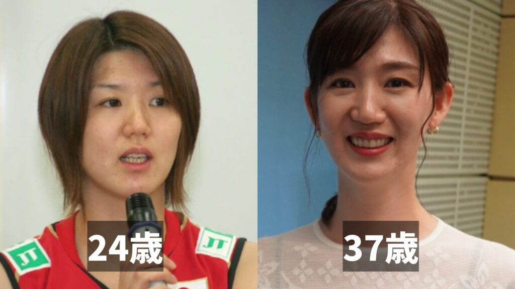 栗原恵の20代と30代の顔画像比較
